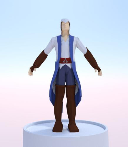 assains creed rigged model preview image